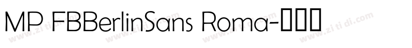 MP FBBerlinSans Roma字体转换